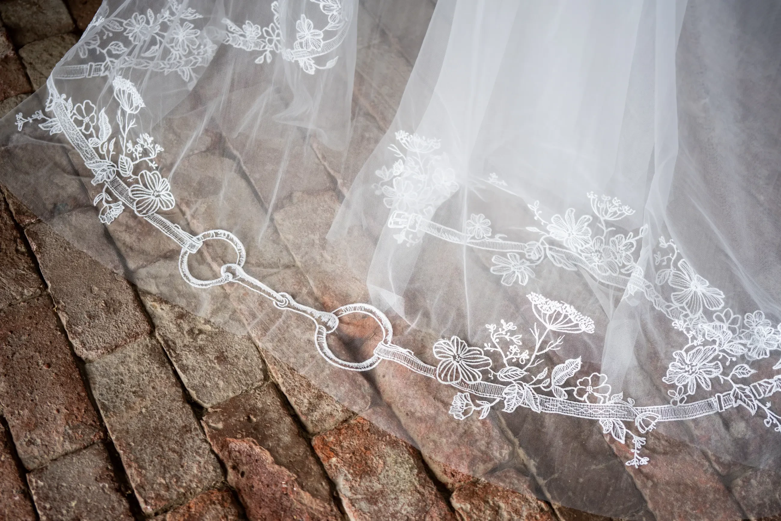 English Equestrian veil detail