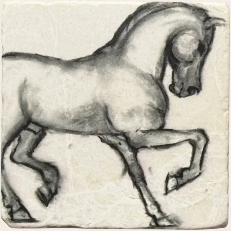 Cantering horse coaster