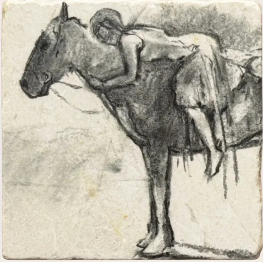 Horse and rider coaster