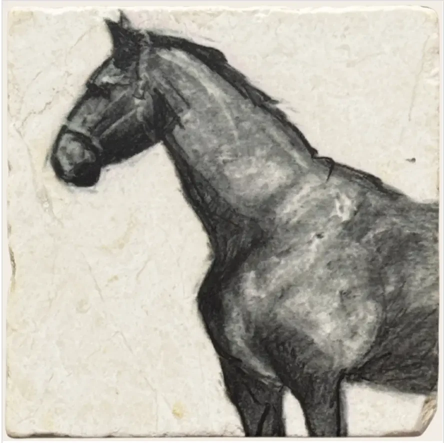 Horse portrait coaster