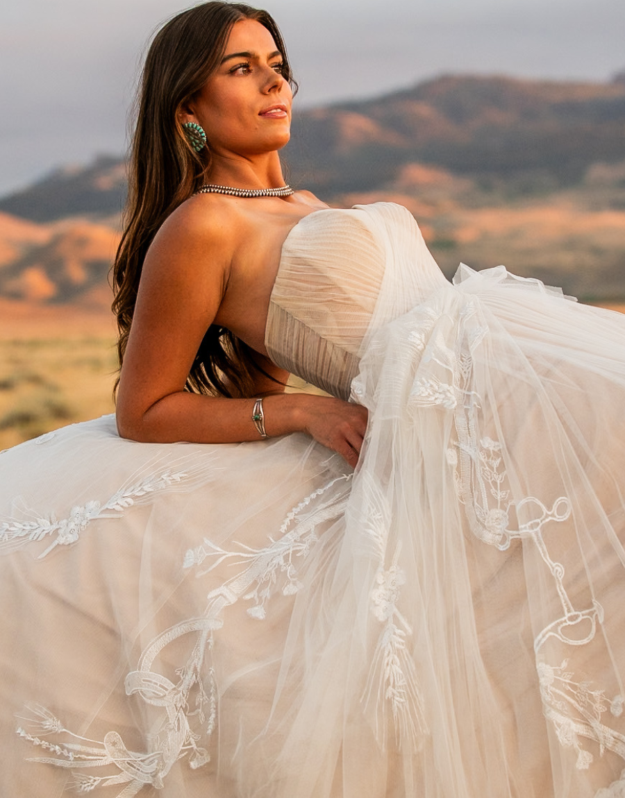 Western Equestrian bridal veil