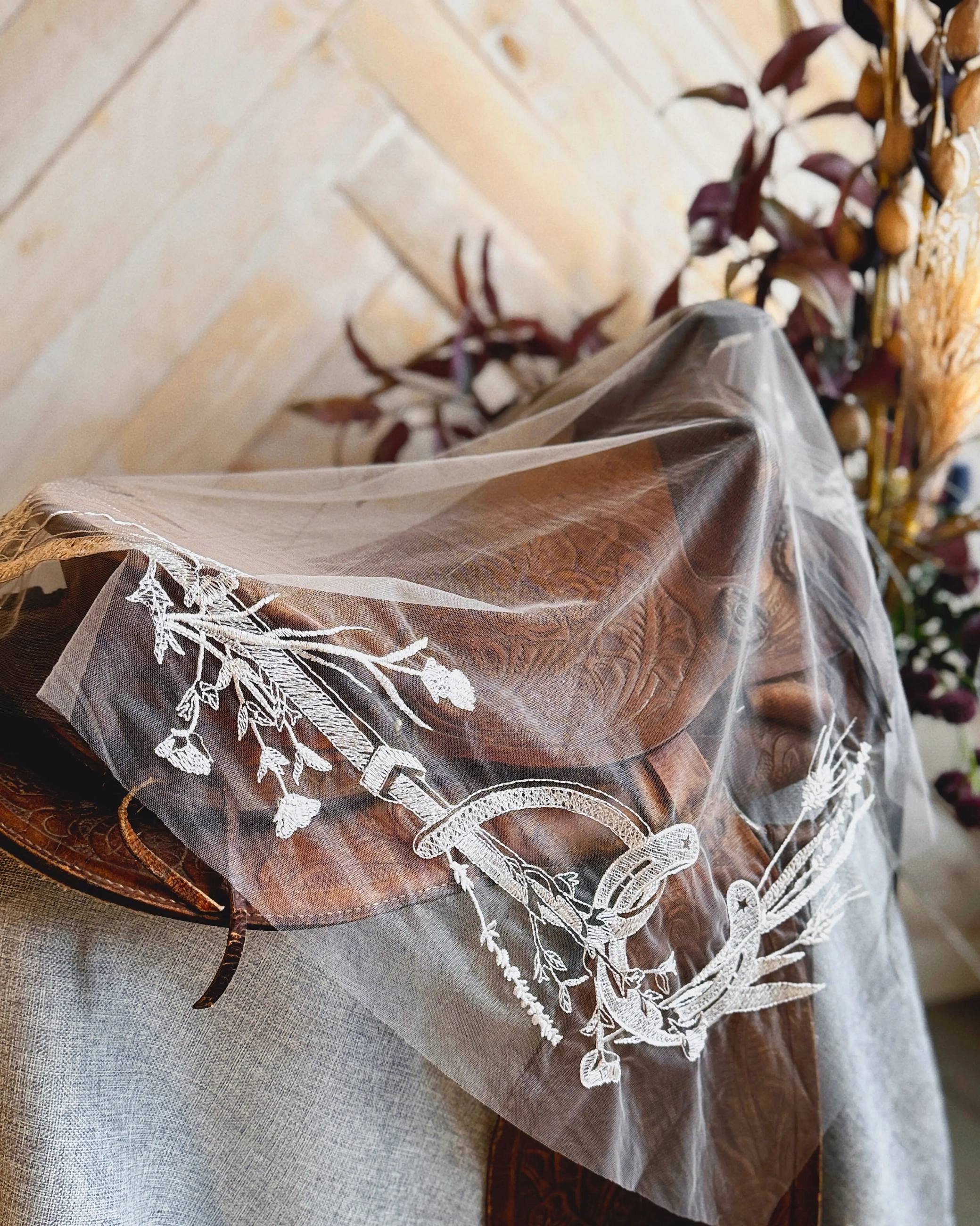 Western Equestrian overskirt detail