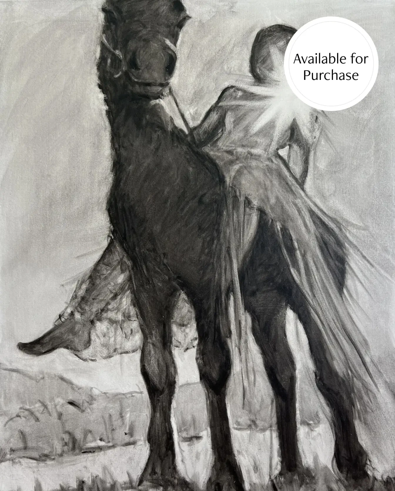 Lambs Hill Girl painting