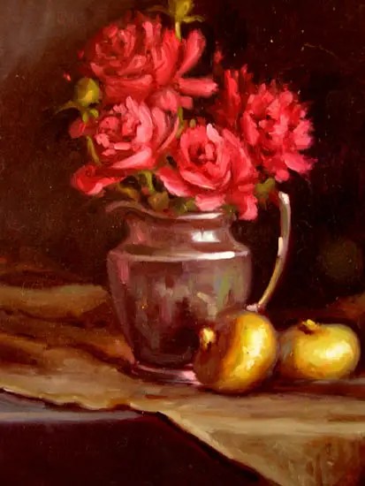 Silver & Peonies