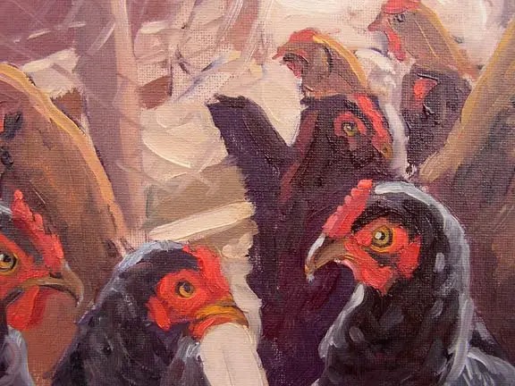chicken talking