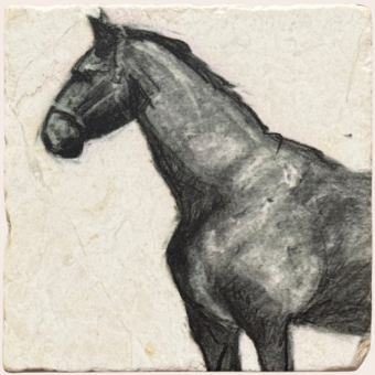 Equestrian Charcoal Sketches | Coasters #3 thumbnail