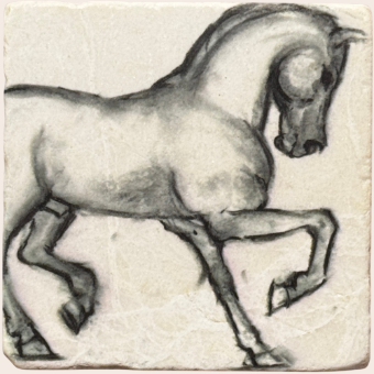 Equestrian Charcoal Sketches | Coasters #1 thumbnail