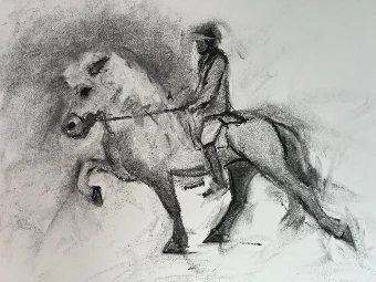 Equestrian Collage Wall Mural #5 thumbnail