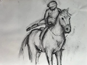 Equestrian Collage Wall Mural #3 thumbnail
