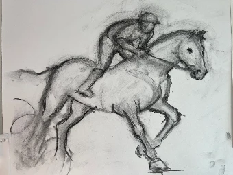 Equestrian Collage Wall Mural #6 thumbnail