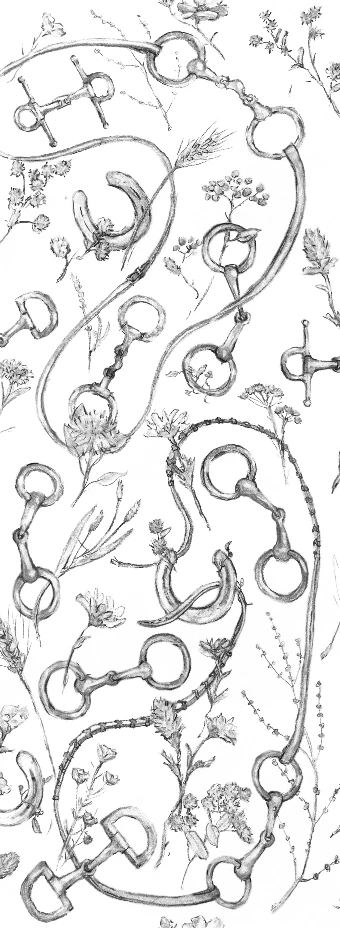 Equestrian Tack Luxe Wallpaper (Right Panel) #0 default thumbnail
