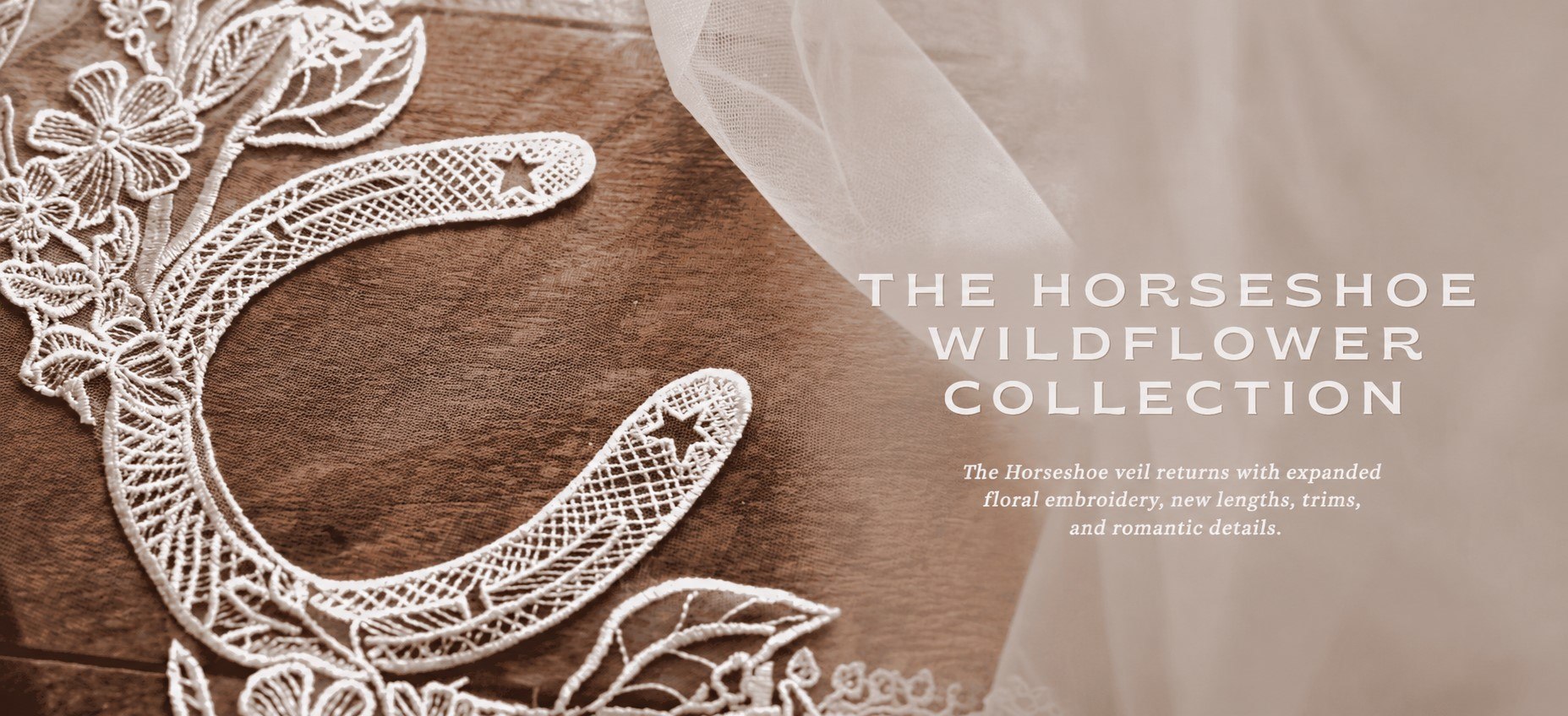 horseshoe wedding veil